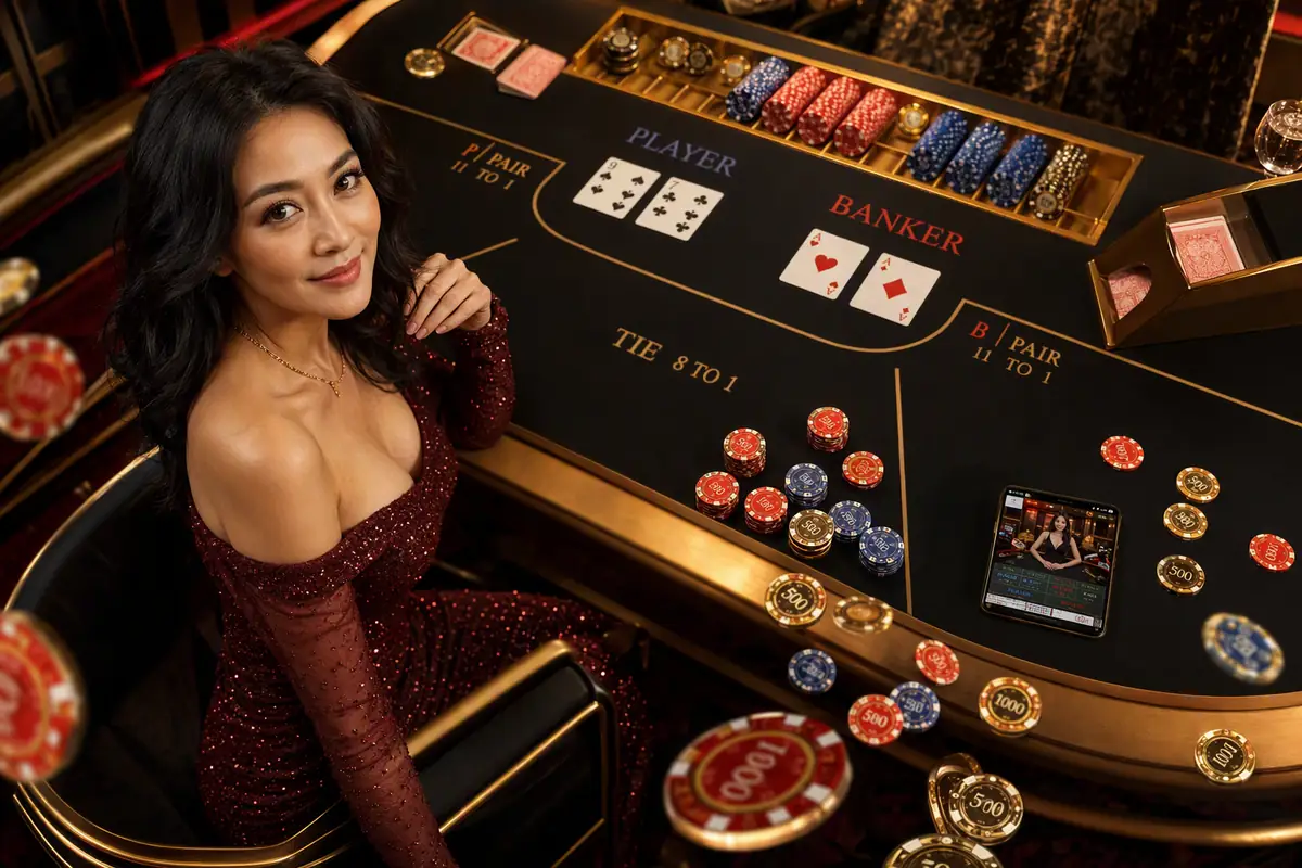 ze777 Live Dealer Baccarat ဂိမ်းခန်း